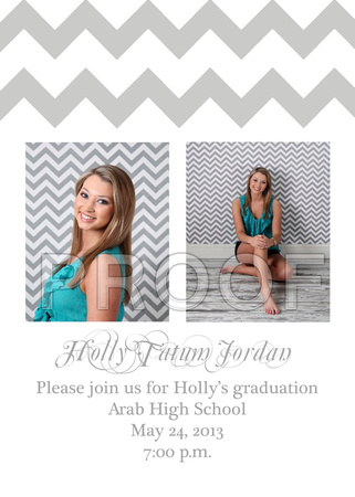 gray chevron invitation
