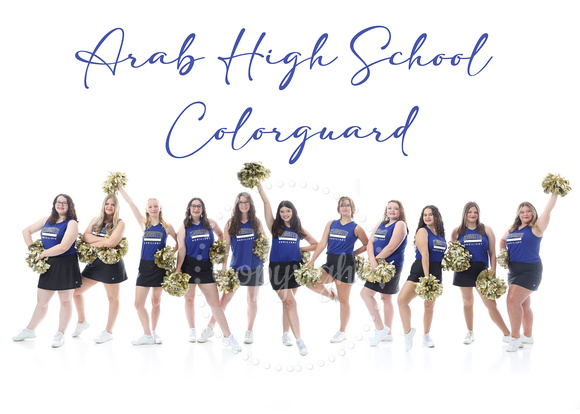 Colorguard with text