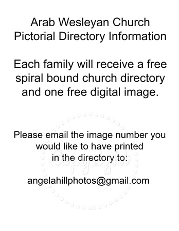 Church Directory Info